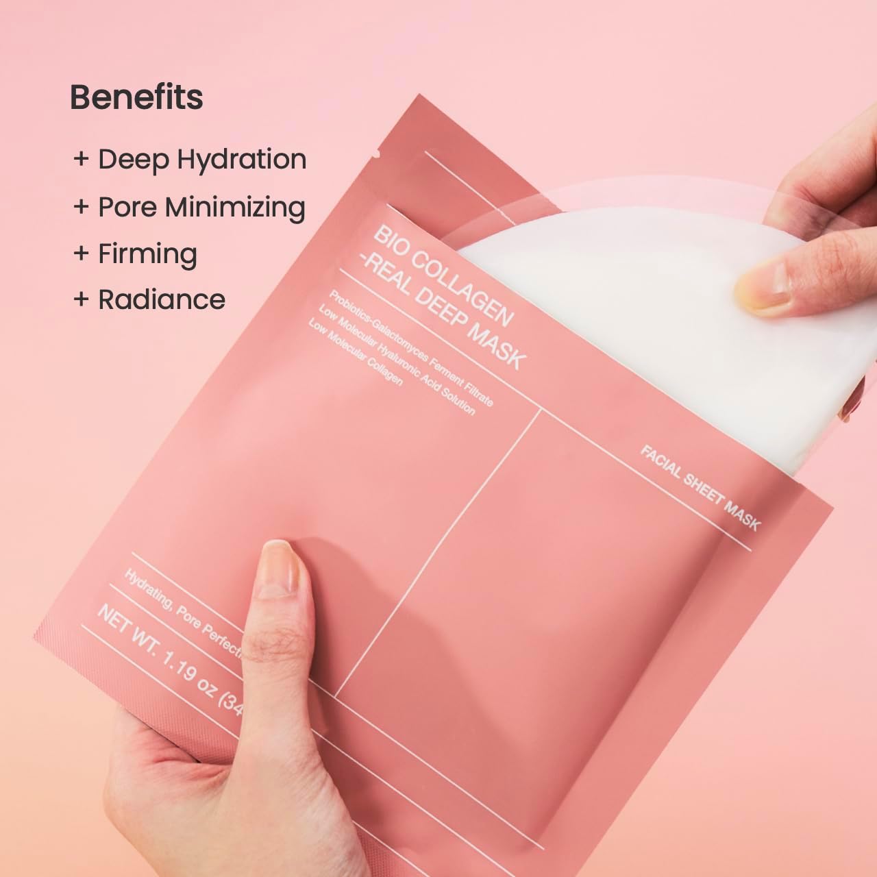 Biodance Bio-Collagen Real Deep Mask Pack de 4 - Masques visage, masque visage, masque visage femme, masque visage, resserrement des pores, traitement des rides