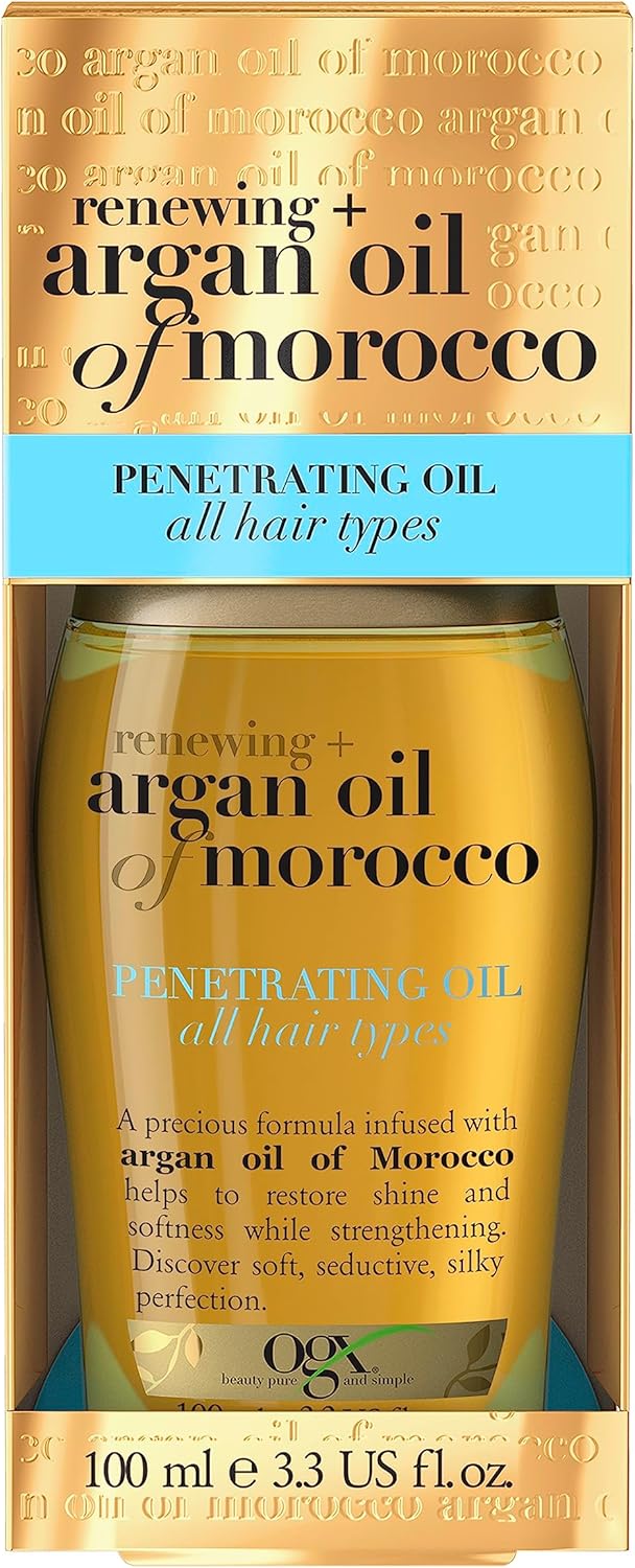 Ogx Huile d'argan du Maroc pénétrante, pour tous types de cheveux, 100 ml